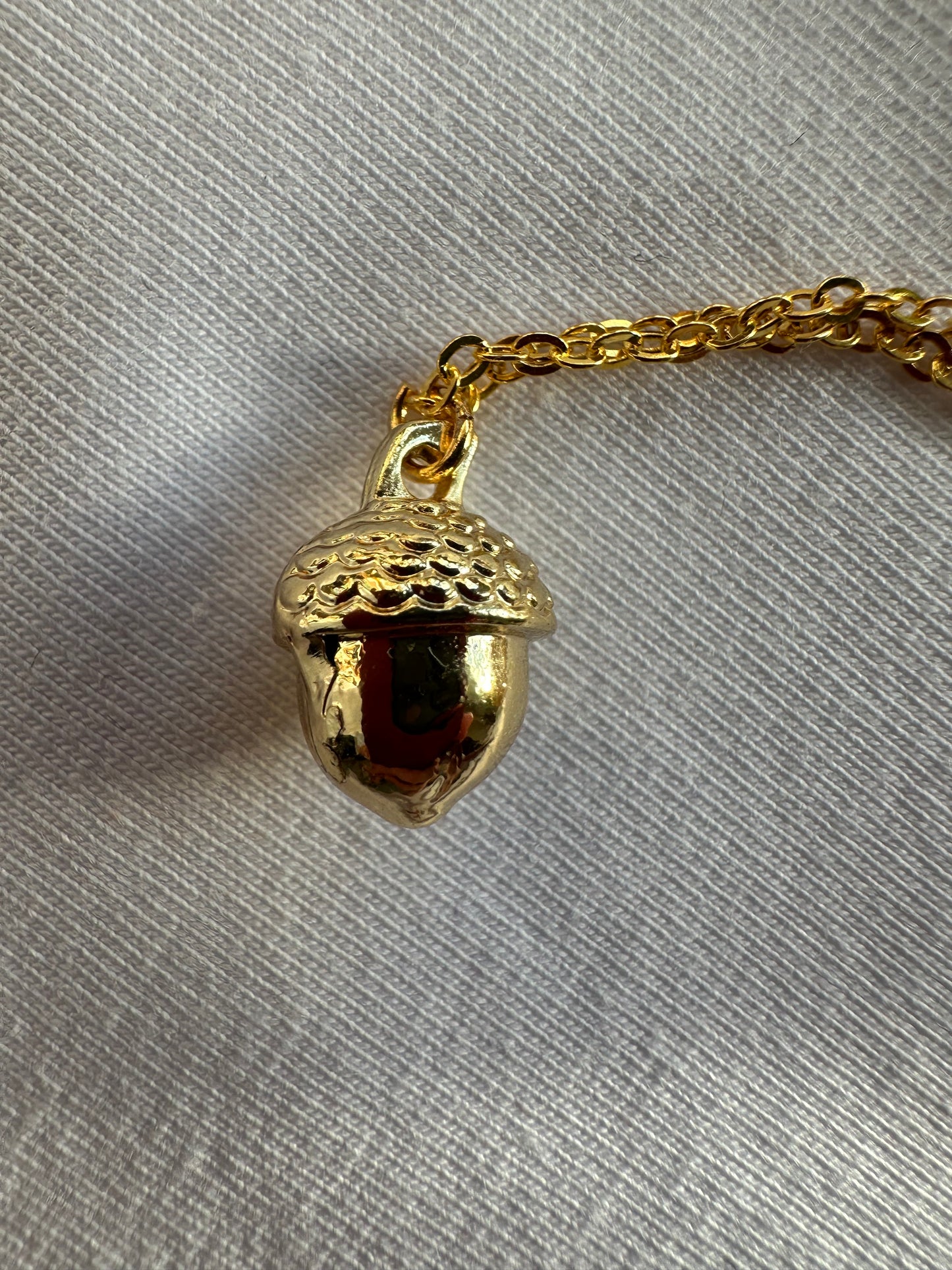 Eichel gold Halskette