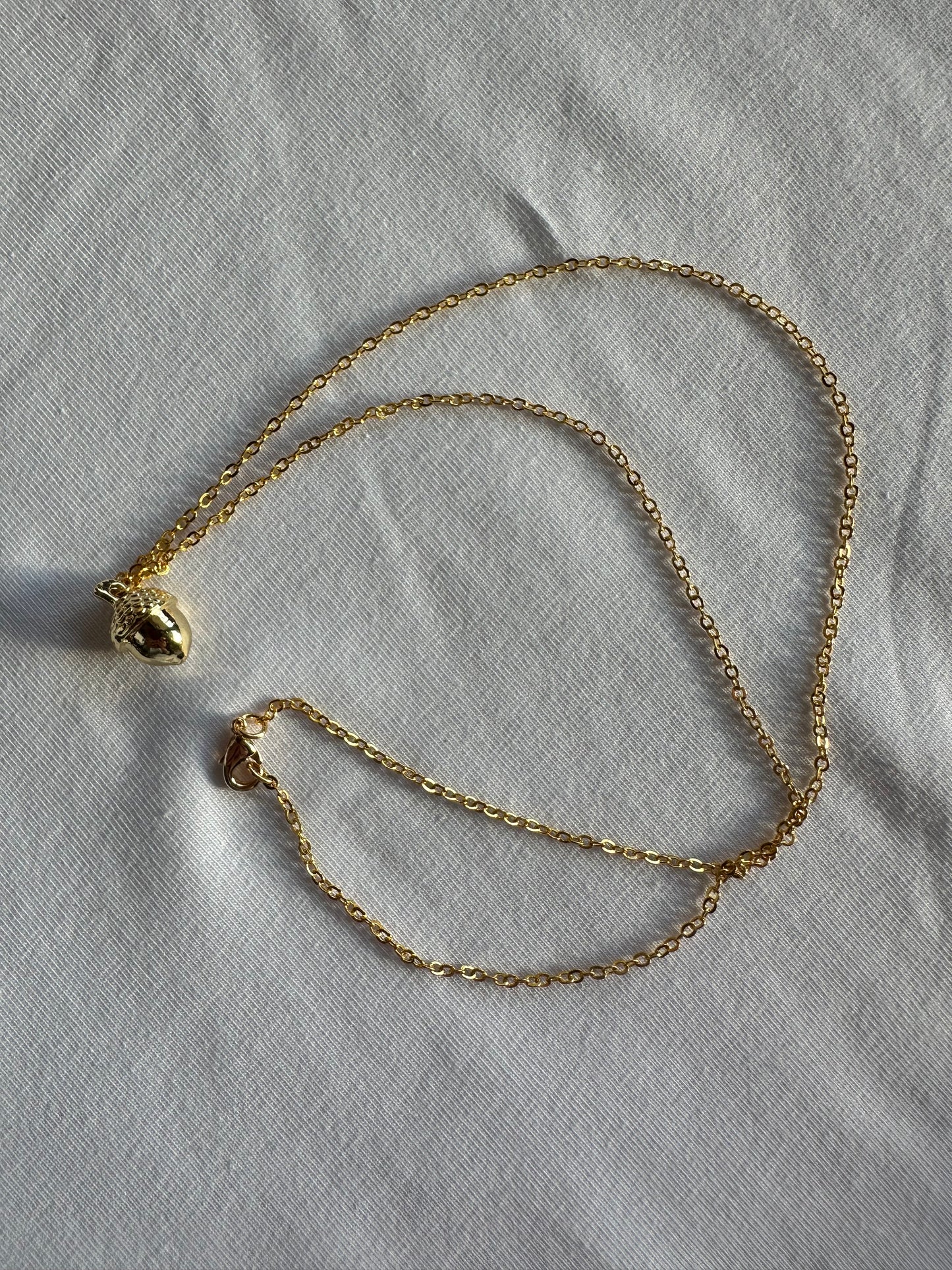 Eichel gold Halskette