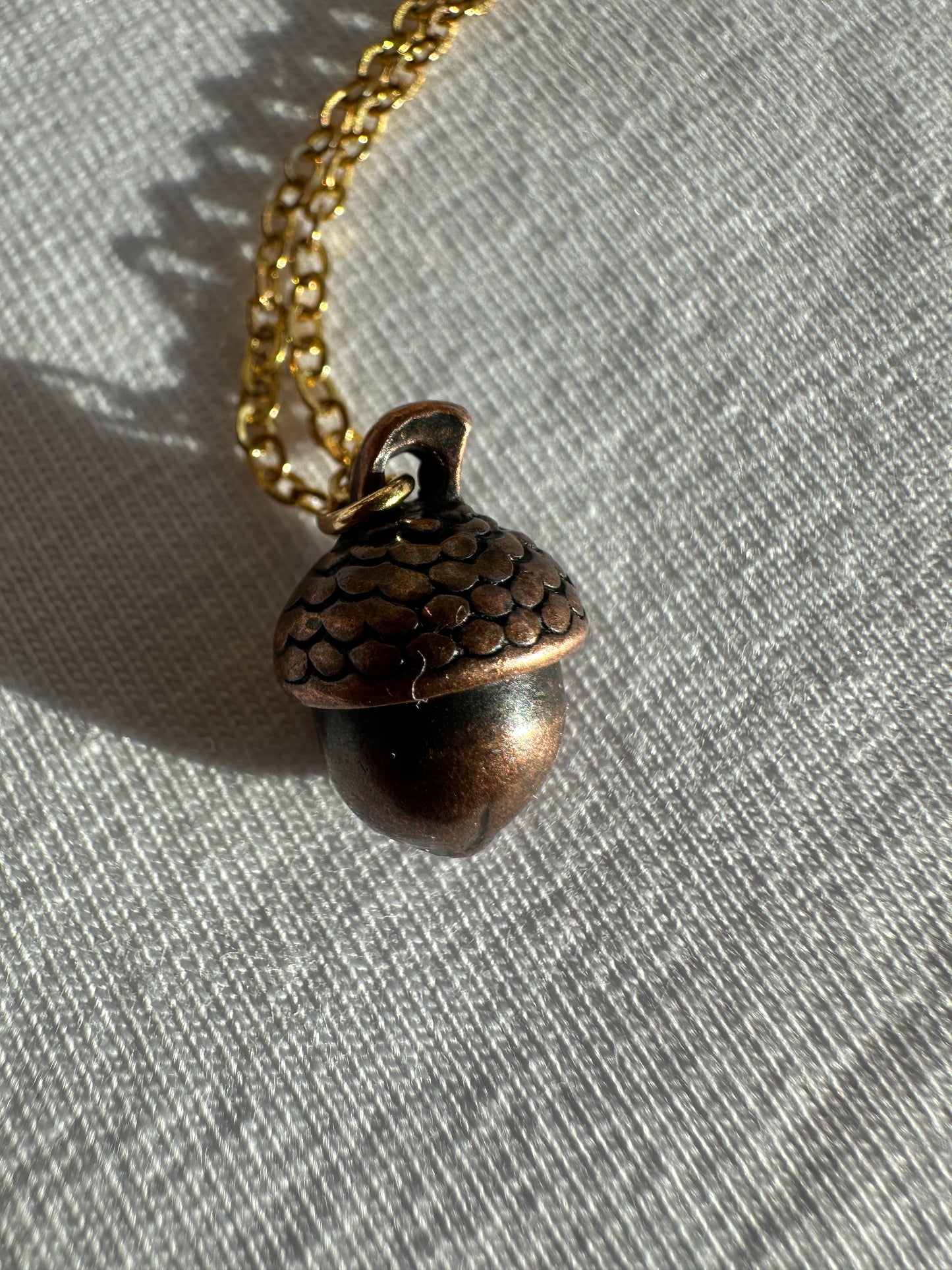 Eichel bronze Halskette