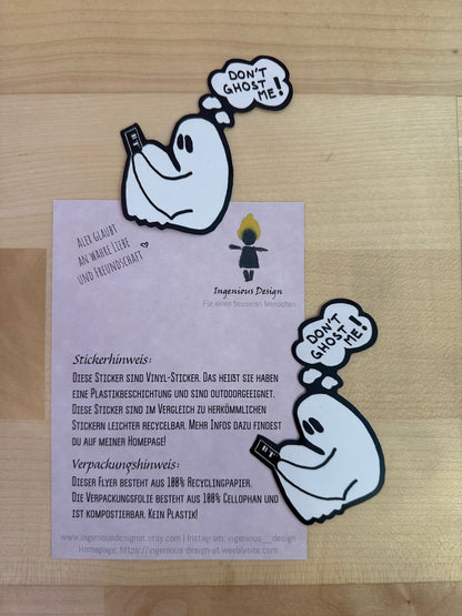 Don't ghost me! - Sticker