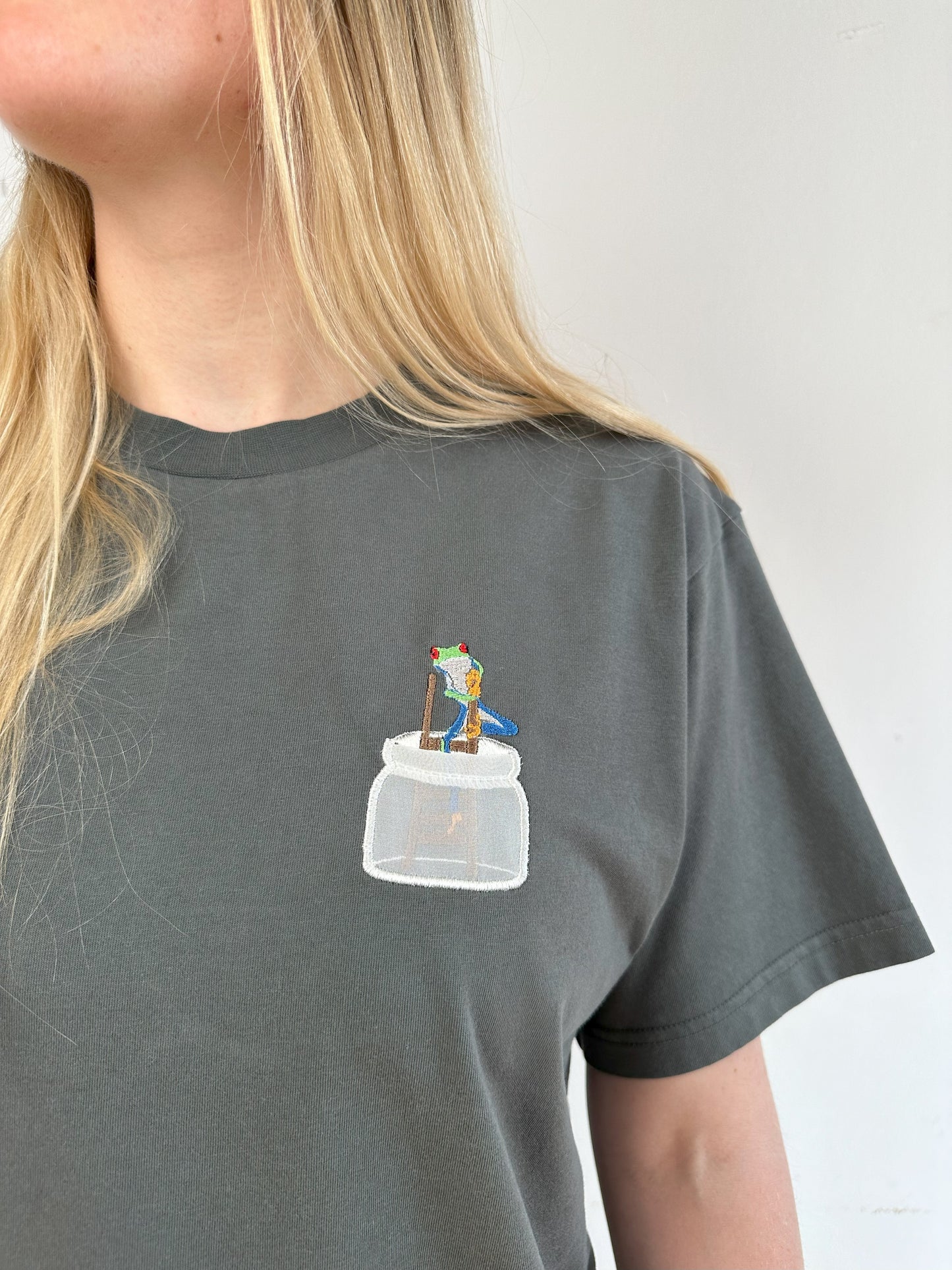 Nicht-Wetterfrosch im Glas