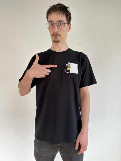 Ratte mit Käse Brusttasche