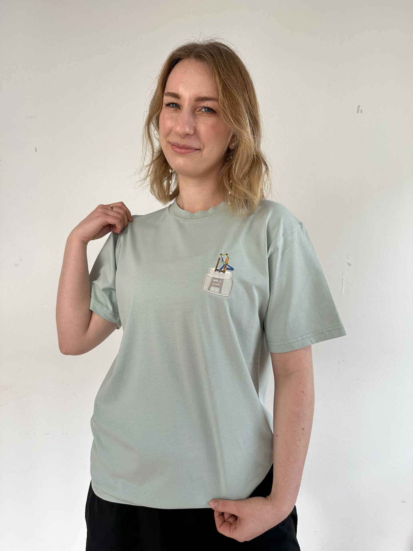 Nicht-Wetterfrosch im Glas