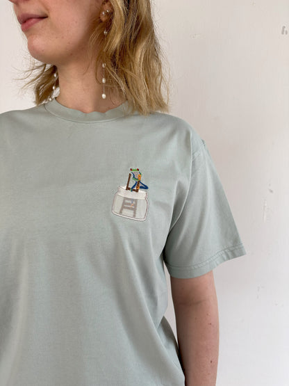 Nicht-Wetterfrosch im Glas