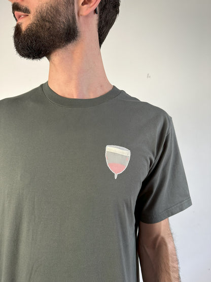 Menstruationstasse mit transparenter Brusttasche