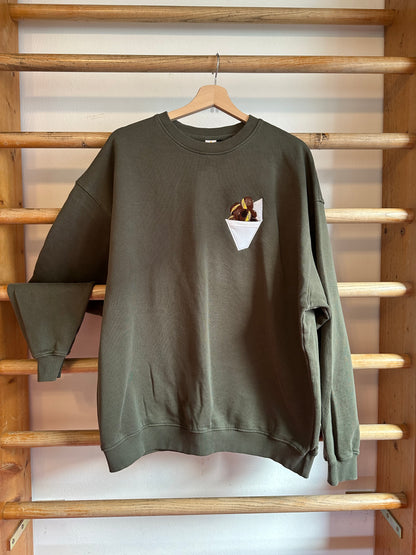 Maronistanizel / Kastanientüte mit Brusttasche