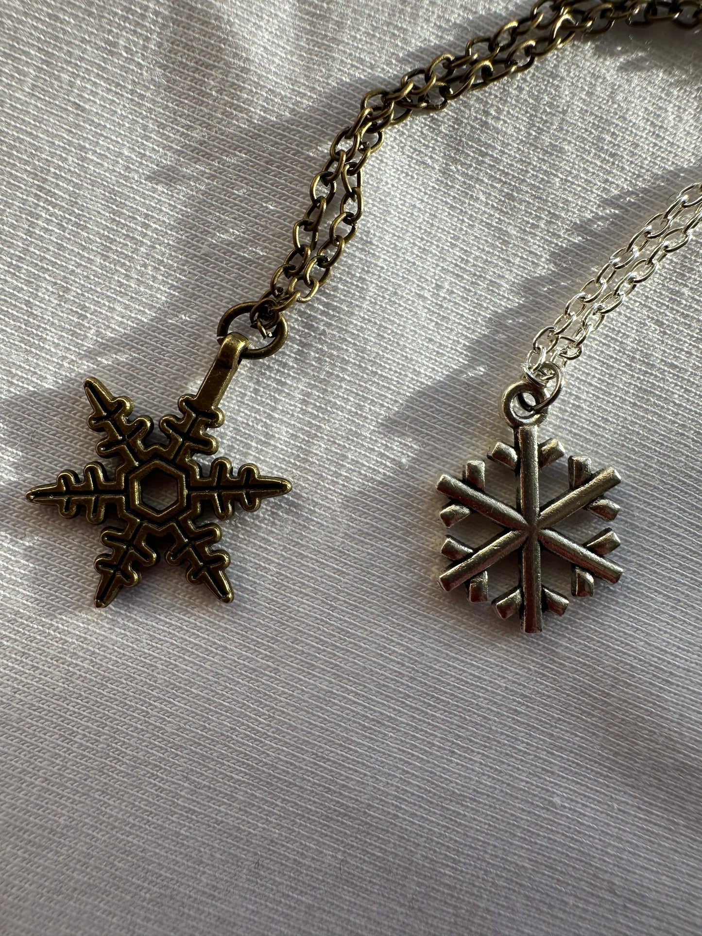 Schneeflocke bronze Halskette