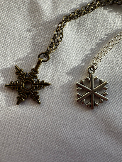 Schneeflocke bronze Halskette