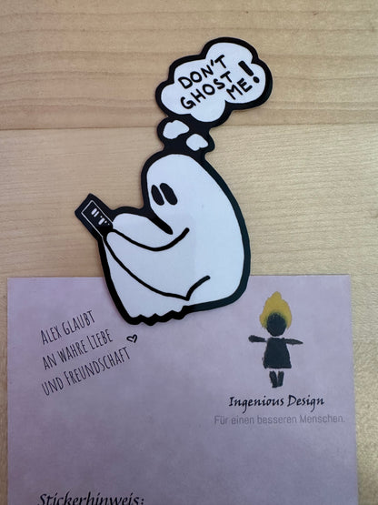 Don't ghost me! - Sticker