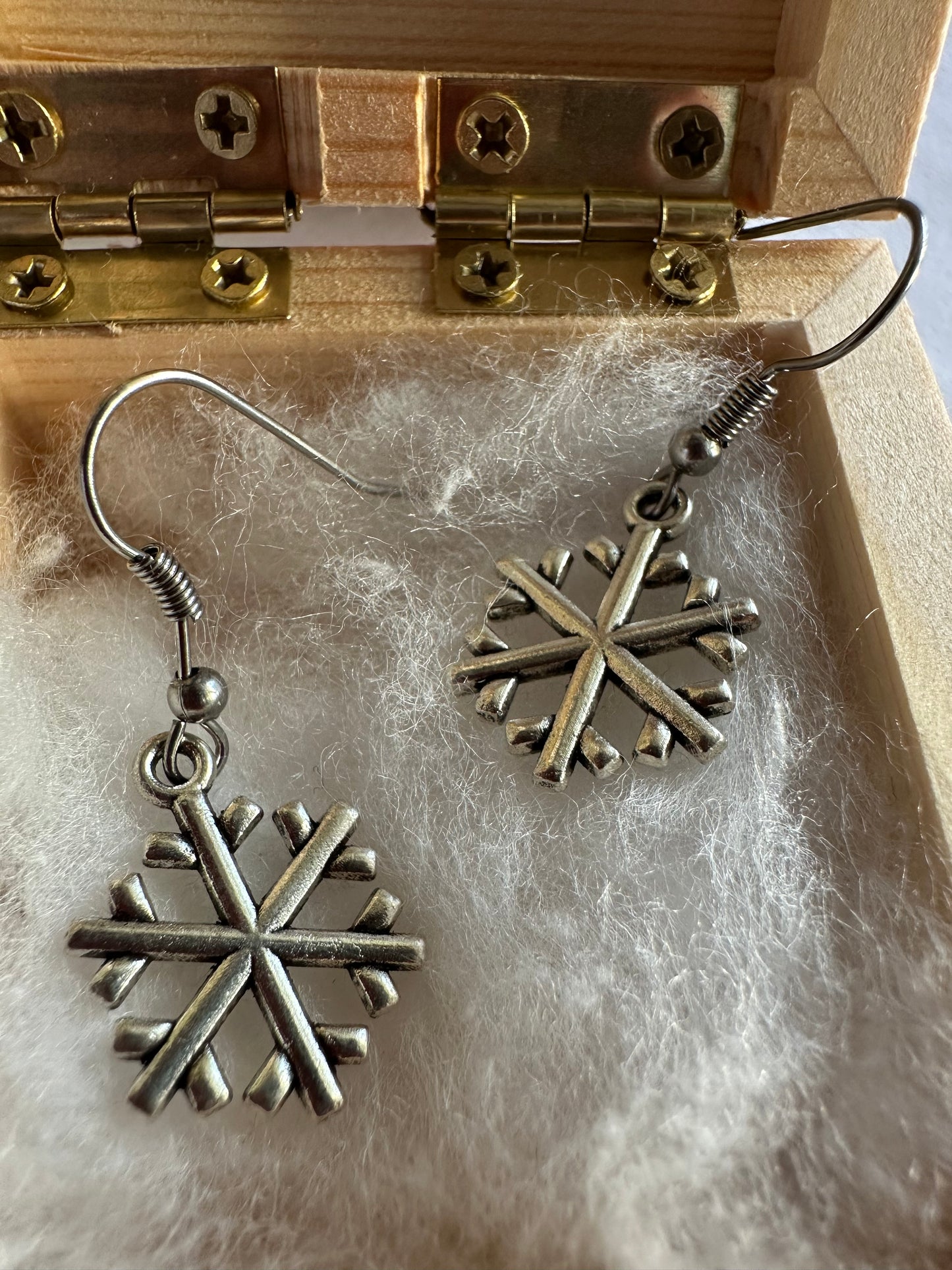 Ohrringe Schneeflocke