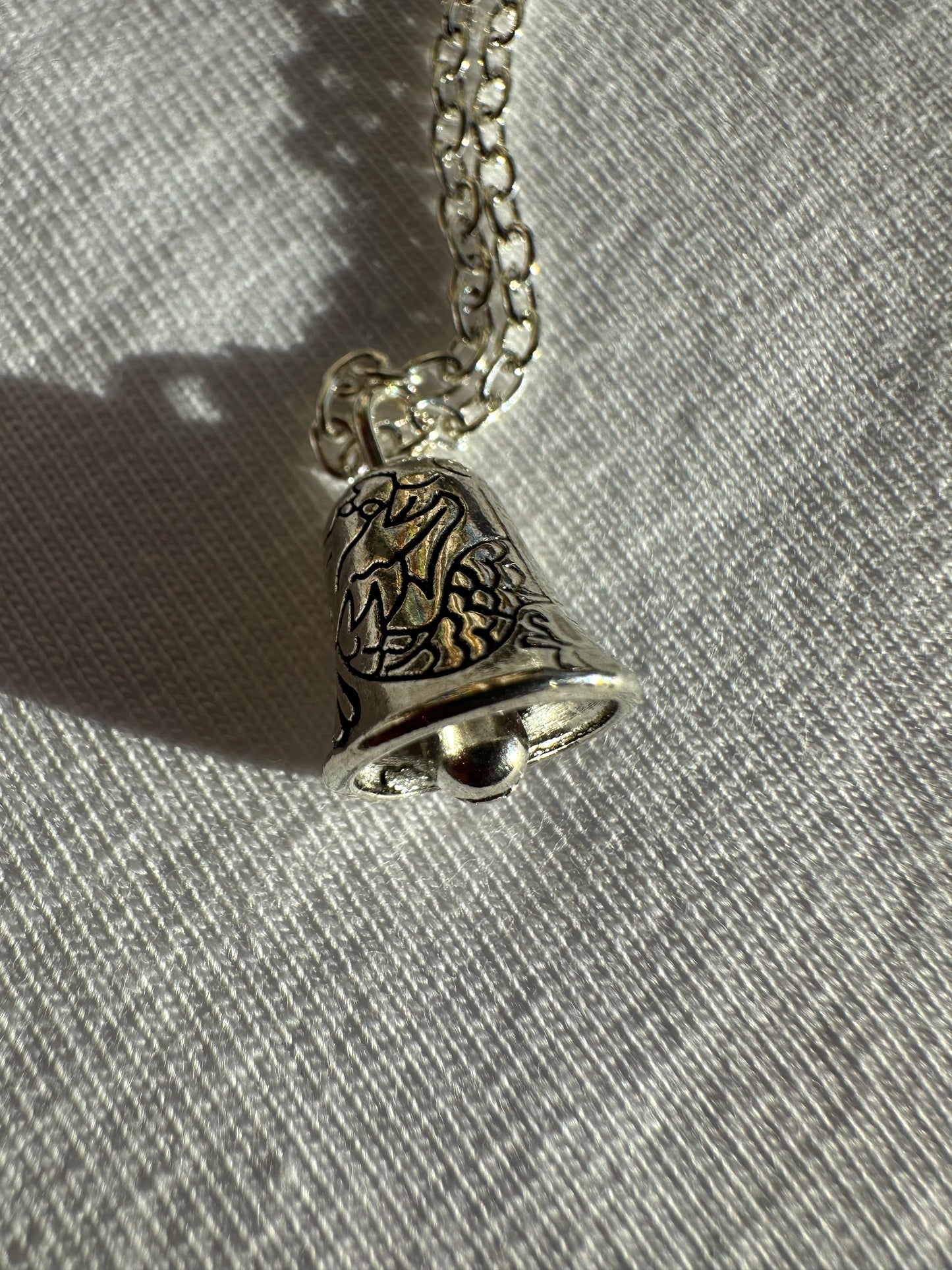 Glocke silber Halskette