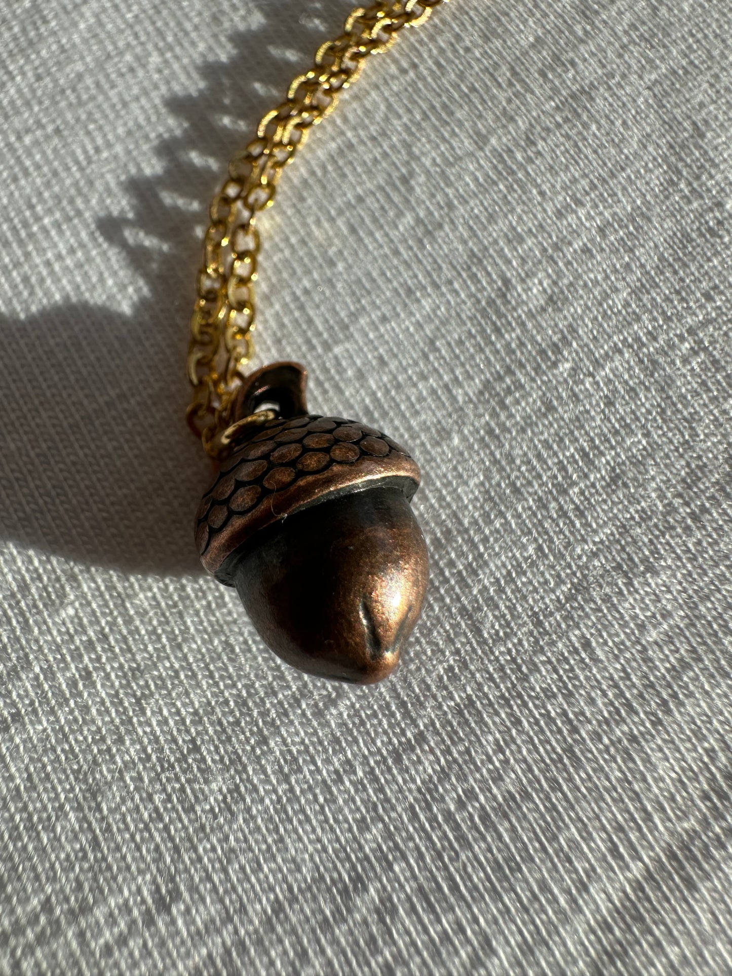 Eichel bronze Halskette