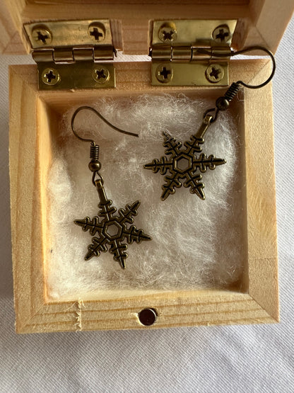 Ohrringe Schneeflocken
