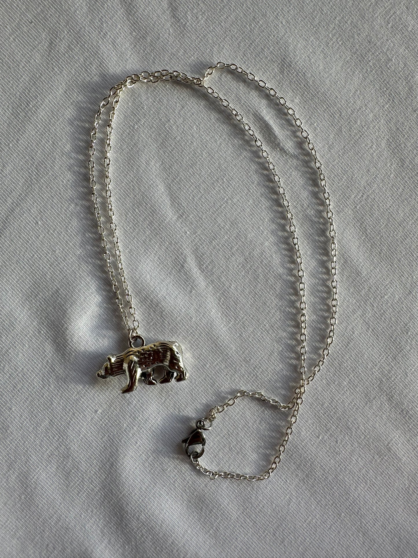 Eisbär silber Halskette