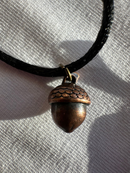 Eichel bronze Halskette
