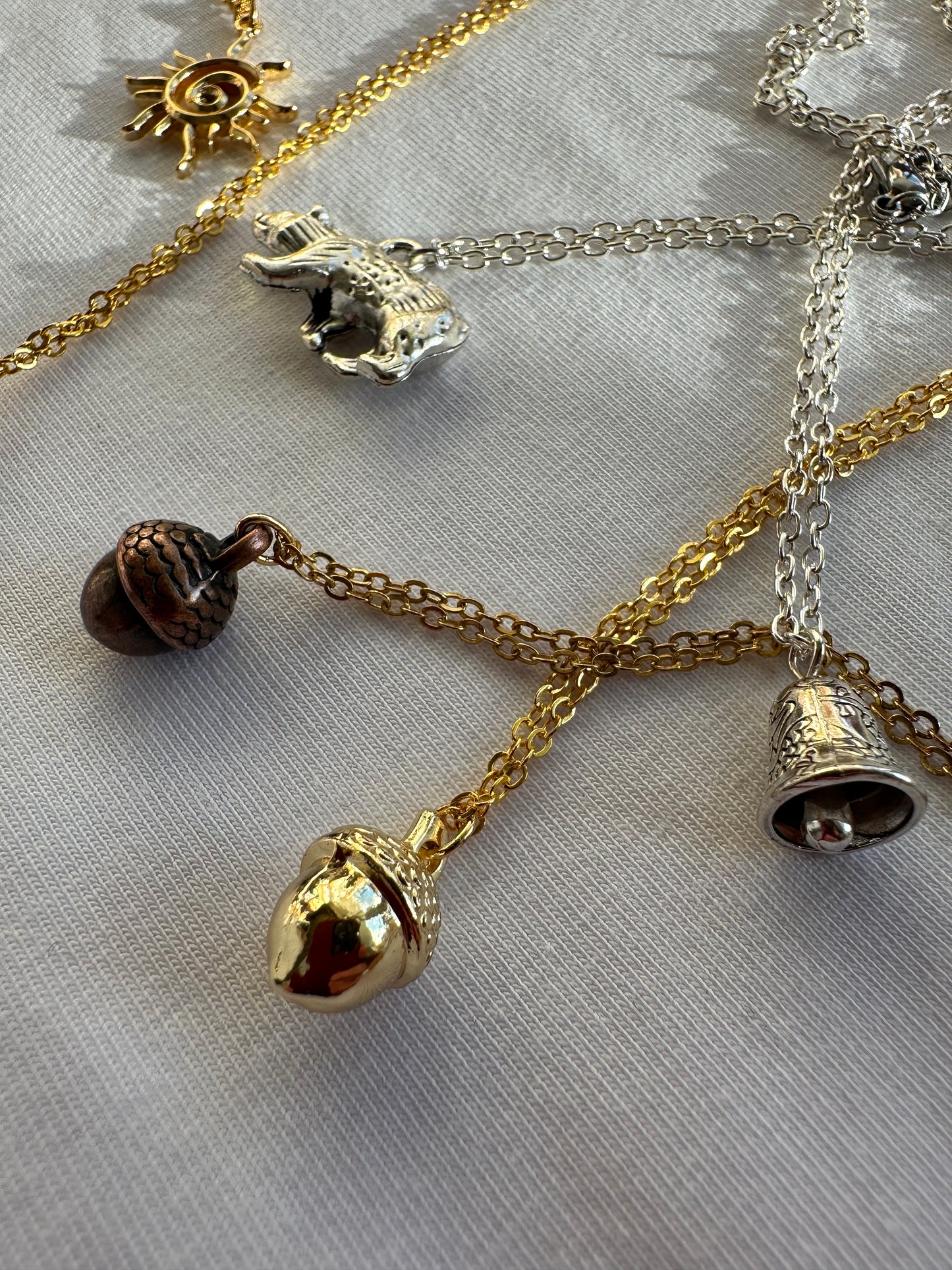 Glocke silber Halskette