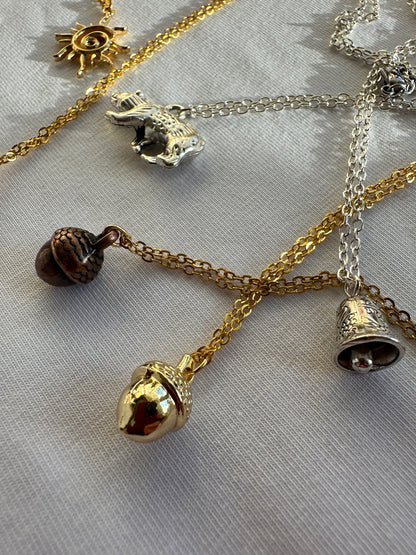 Glocke silber Halskette