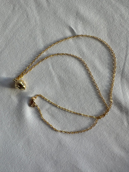 Eichel gold Halskette