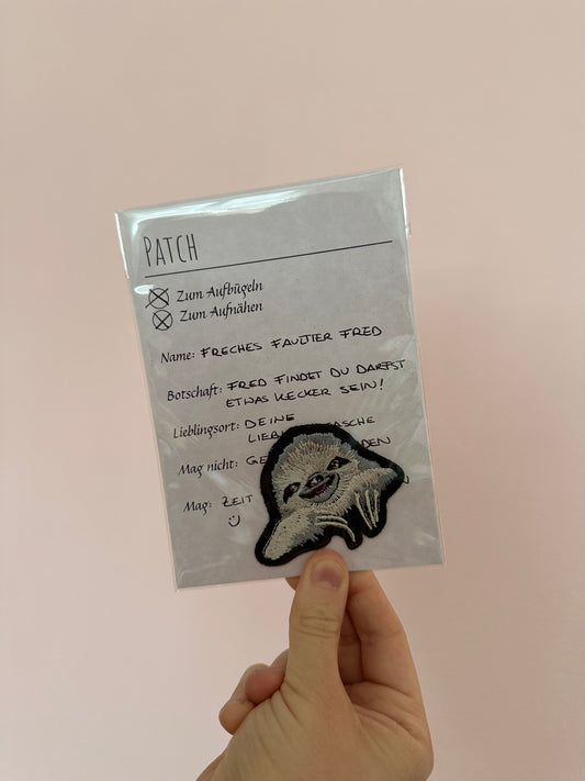 Patch Freches Faultier Fred