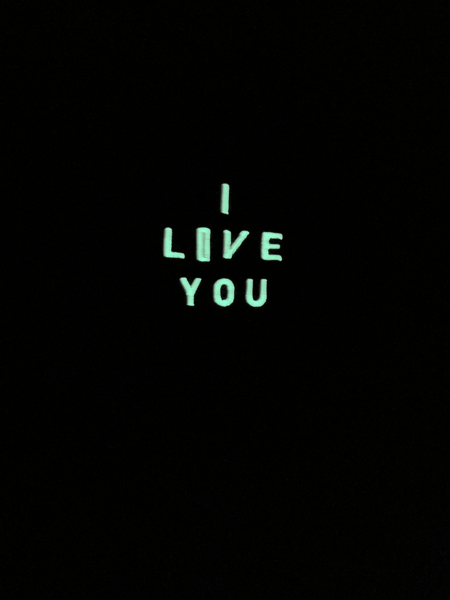 Hidden Love (glows in the dark)