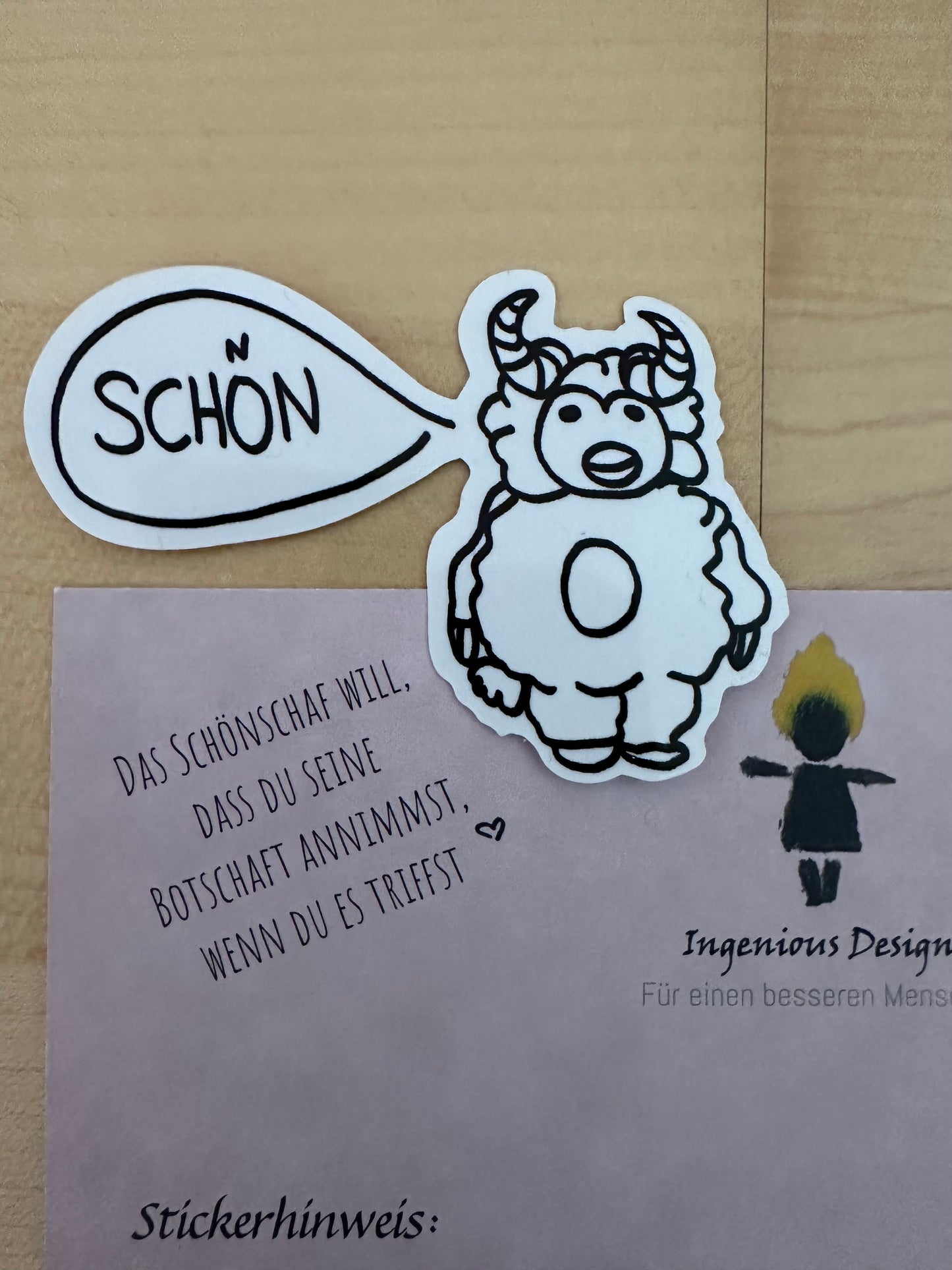 Schönschaf - Sticker