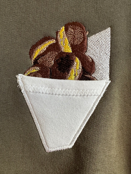 Maronistanizel / Kastanientüte mit Brusttasche