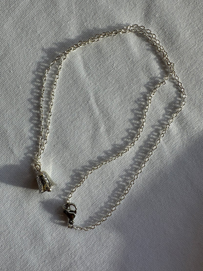 Glocke silber Halskette