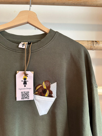 Maronistanizel / Kastanientüte mit Brusttasche