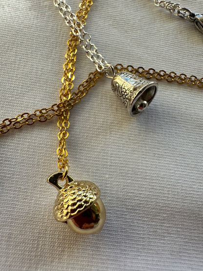 Glocke silber Halskette