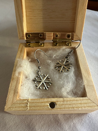 Ohrringe Schneeflocke