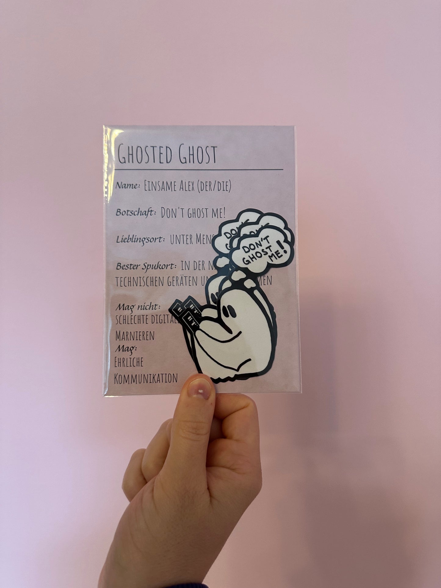 Don't ghost me! - Sticker