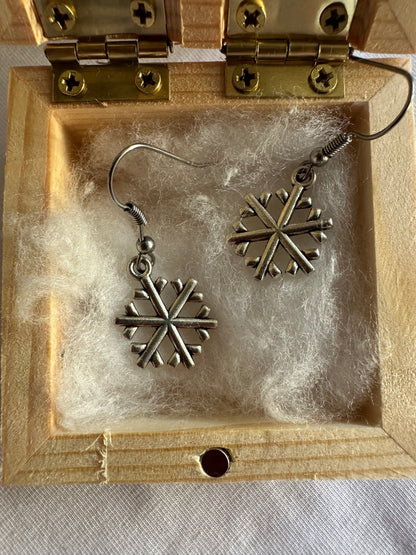 Ohrringe Schneeflocke