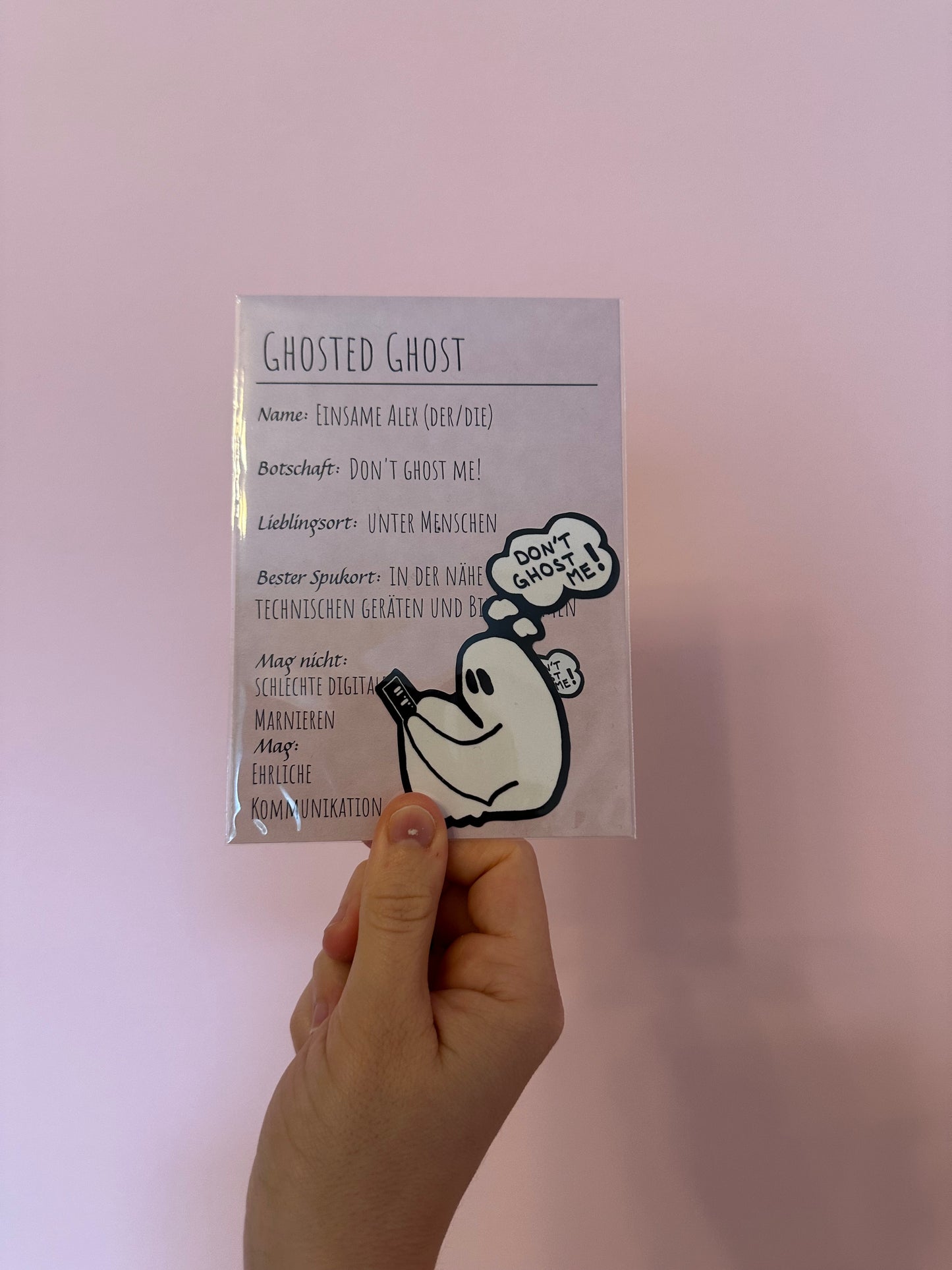 Don't ghost me! - Sticker