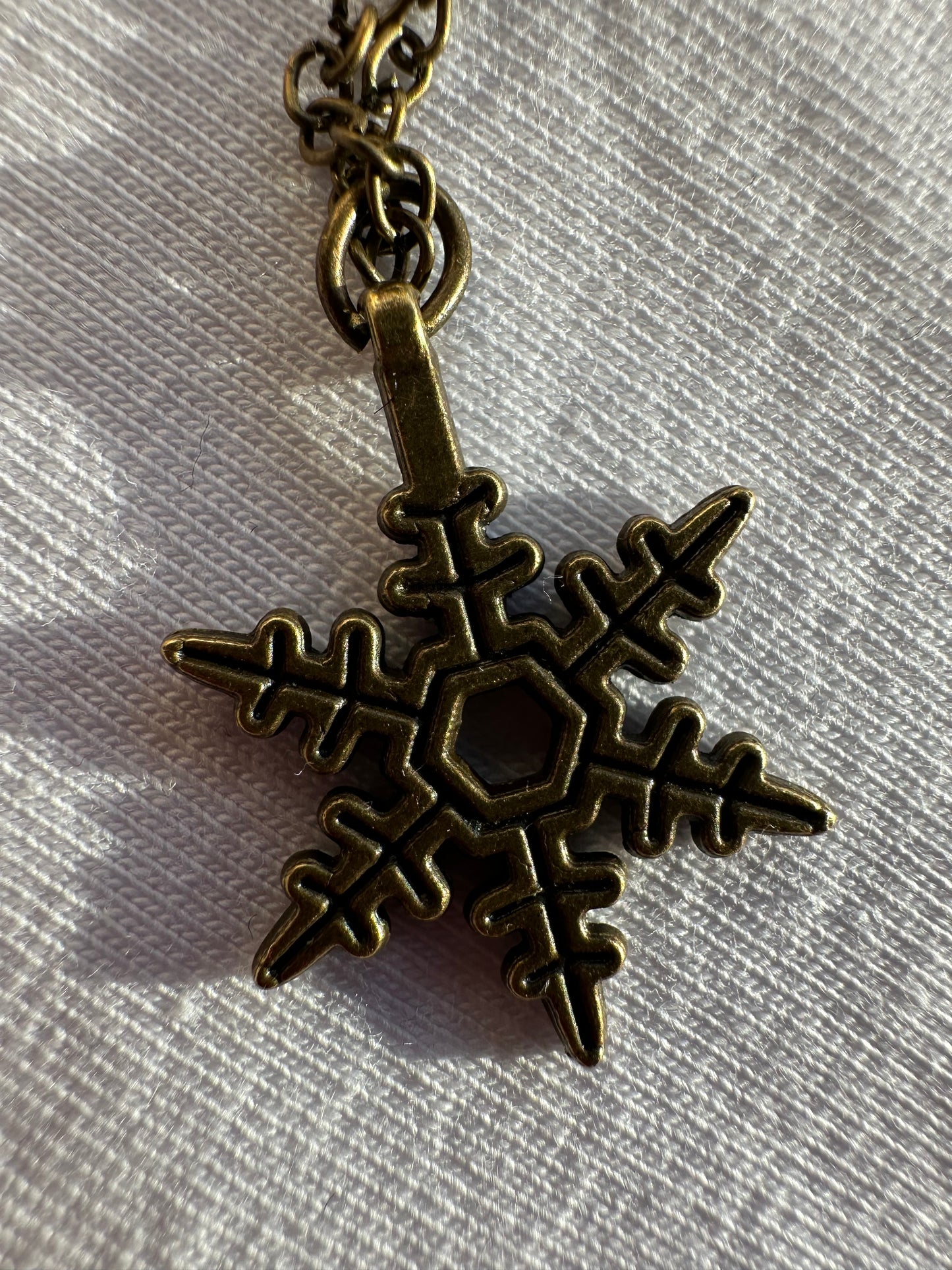 Schneeflocke bronze Halskette