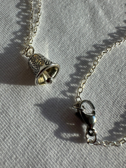 Glocke silber Halskette