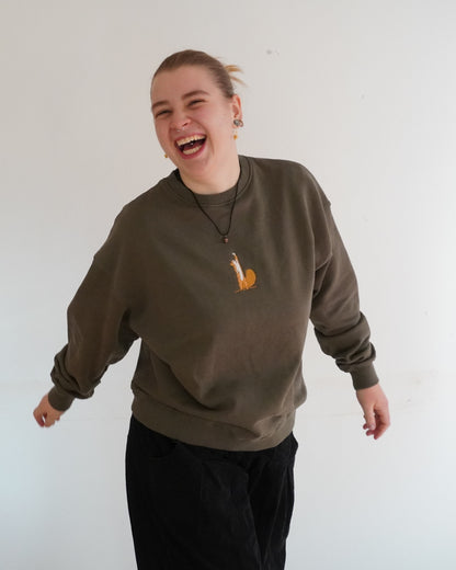 Eichhörnchen streckt sich