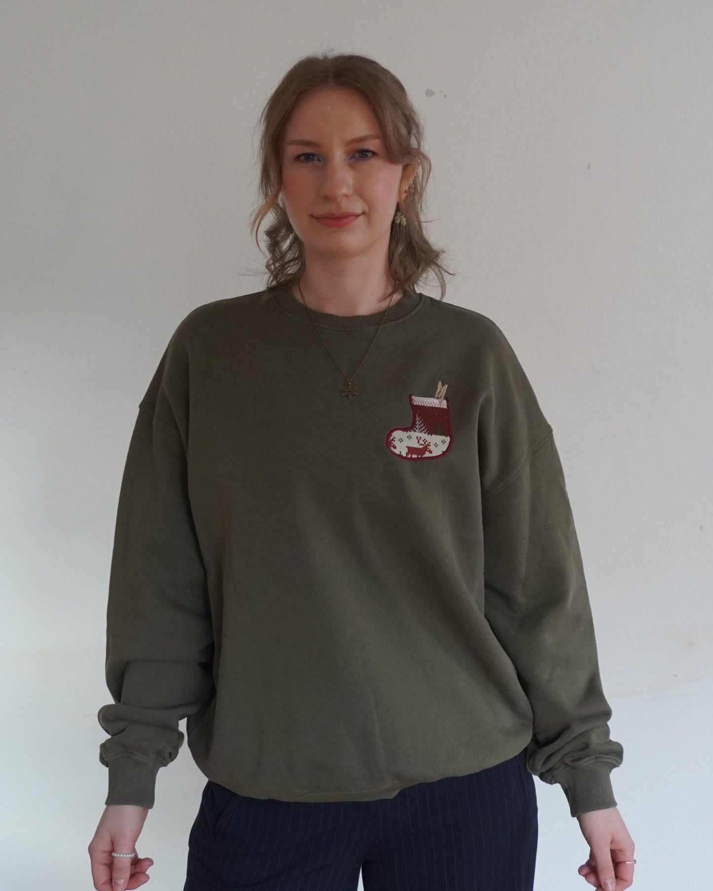 Weihnachtssocke - Brusttasche