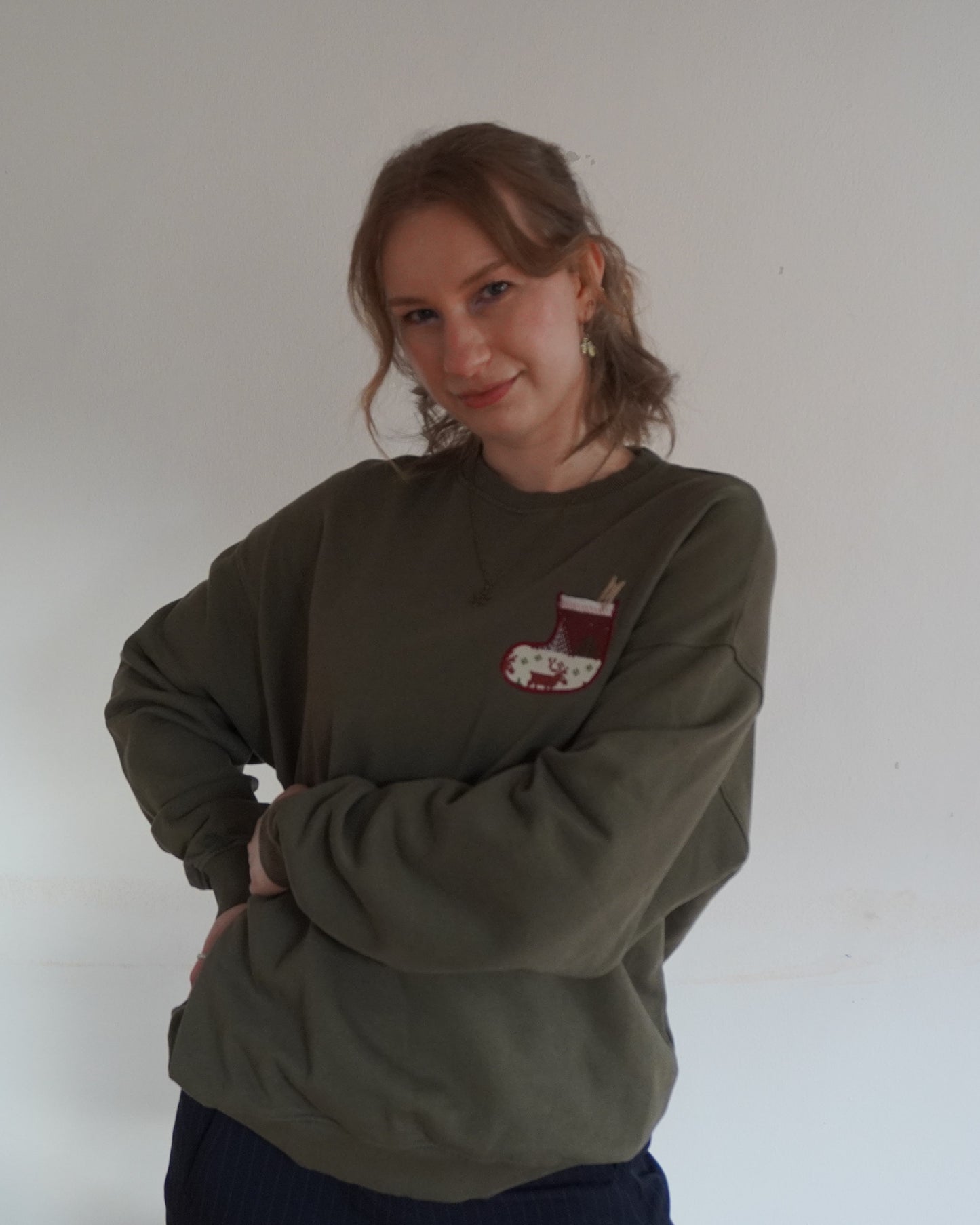 Weihnachtssocke - Brusttasche