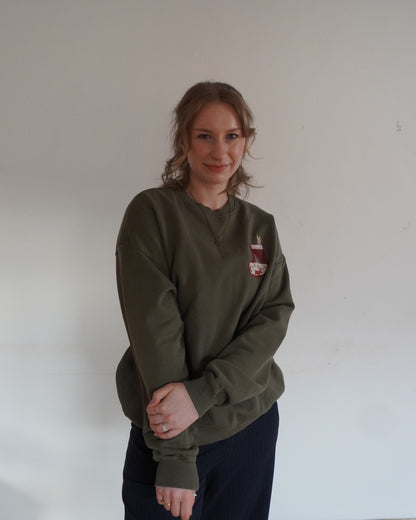 Weihnachtssocke - Brusttasche