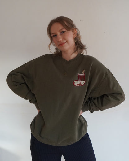 Weihnachtssocke - Brusttasche