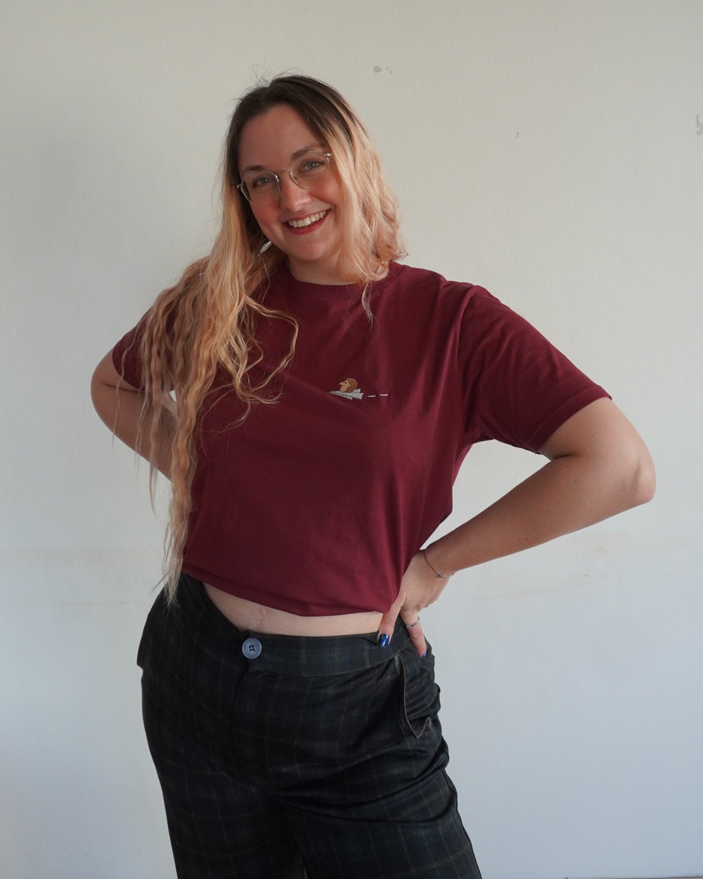 Igel auf Papierflieger