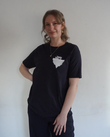 Eisbären auf Eisschollen-Brusttasche