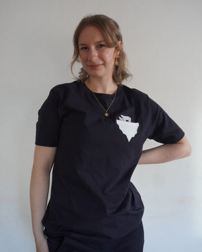 Eisbären auf Eisschollen-Brusttasche