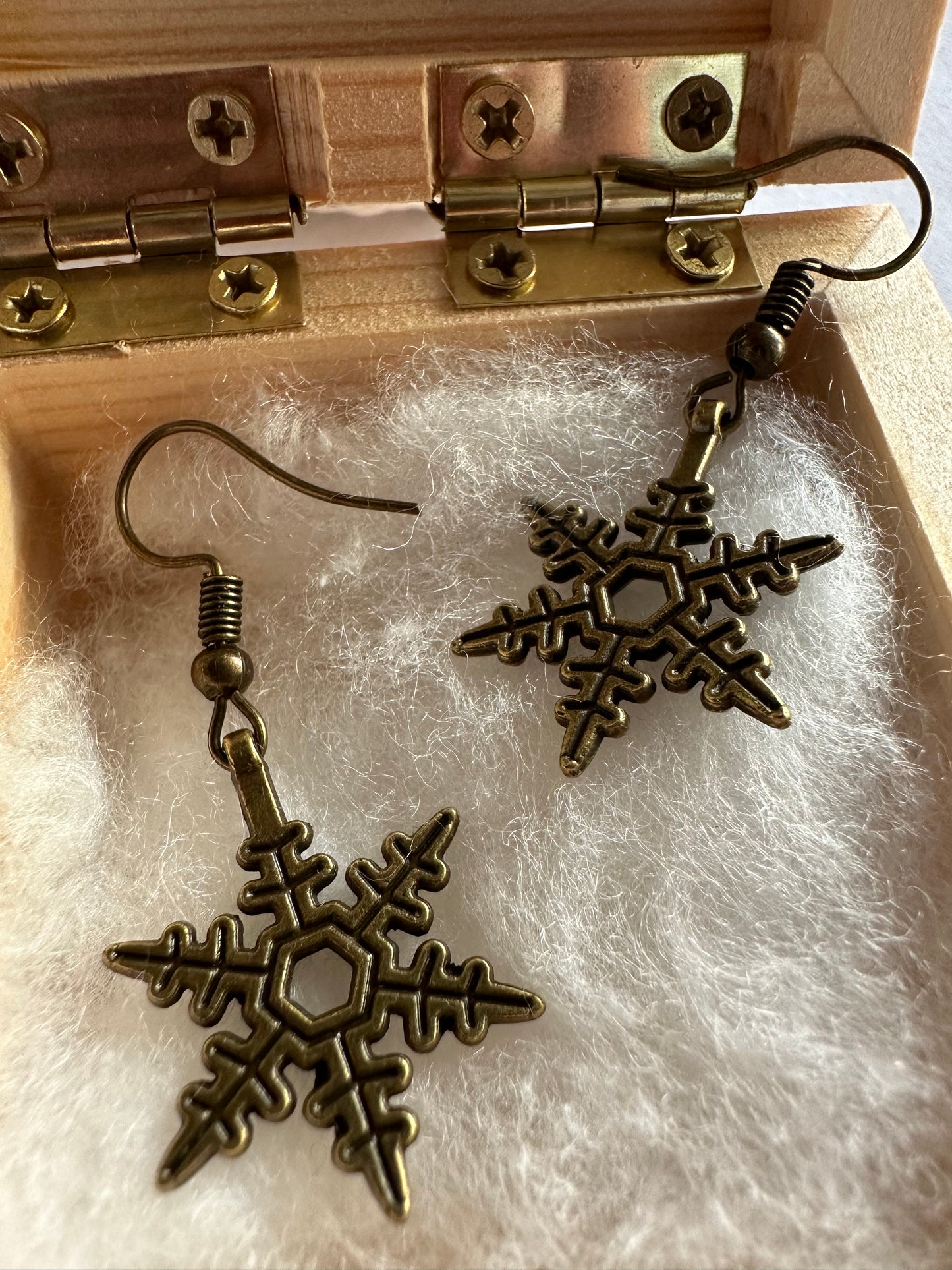 Ohrringe Schneeflocken