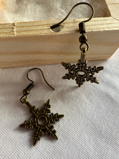 Ohrringe Schneeflocken