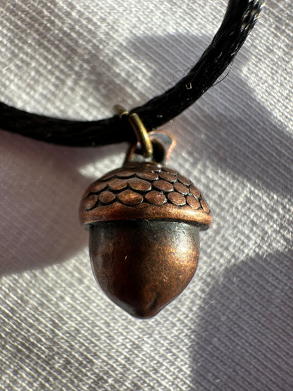 Eichel bronze Halskette