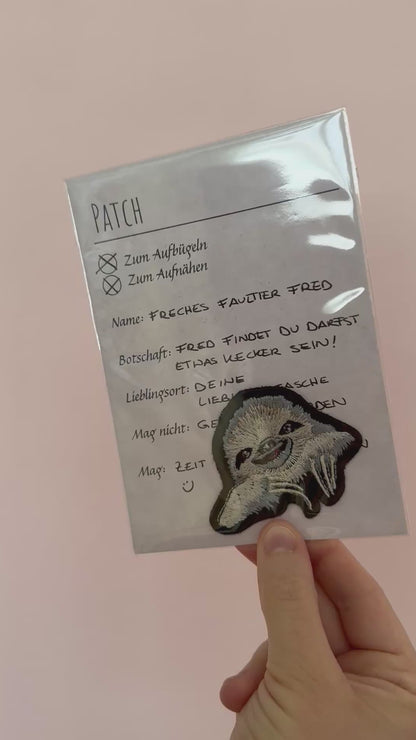 Patch Freches Faultier Fred